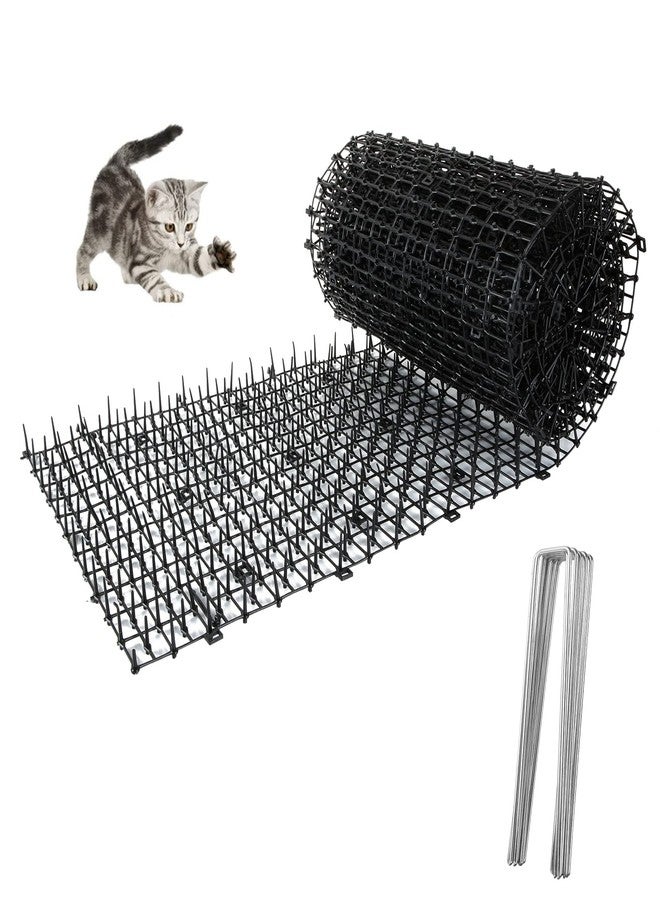 SENENQU Cat Scat Mat with Spikes 12in x 13ft Scat Mats for Cat Indoor, Cats Scats Mats Anti-Cats Deterrent Mat Prickle Strips Home Spike Deterrent for Outdoor Garden Window Sofa, Black - Image 1